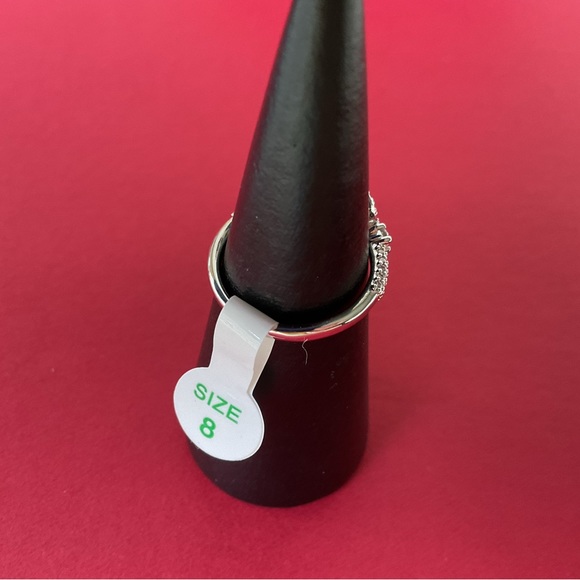 SOLD: Bomb Party RBP6148 “Always In My Heart” Smokey Topaz CZ Rhodium Sz 5,8 Rin - Picture 3 of 6